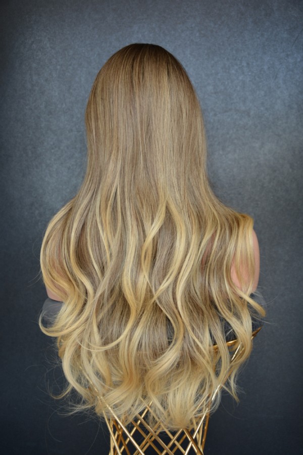 Exclusive Luxury Gold Ombreli Perçemli Peruk